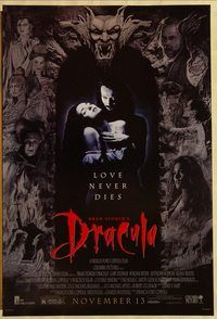 h230 BRAM STOKER'S DRACULA DS advance one-sheet movie poster '92 Coppola
