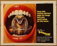 h147 SSSSSSS half-sheet movie poster '73 Strother Martin, horror!