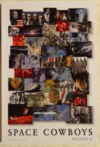 h275 SPACE COWBOYS DS teaser one-sheet movie poster '00 Clint Eastwood