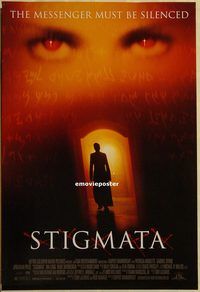 h283 STIGMATA DS one-sheet movie poster '99 Patricia Arquette, Byrne