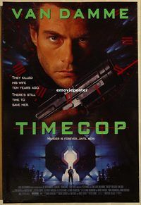 h286 TIMECOP DS one-sheet movie poster '94 Jean-Claude Van Damme