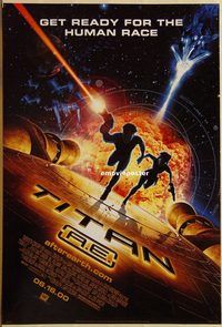 h289 TITAN A.E. DS style B advance one-sheet movie poster '00 Don Bluth