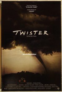 h294 TWISTER DS one-sheet movie poster '96 Bill Paxton, Helen Hunt, tornadoes!