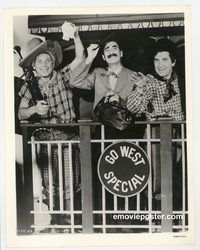 j247 GO WEST vintage 8x10 still '40 Groucho, Chico, Harpo Marx!