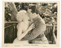 j288 HELL'S ANGELS vintage 8x10 still '30 great Harlow kiss close up!