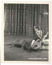 j917 LAURA LA PLANTE vintage 8x10 still '30s portrait with leopard!