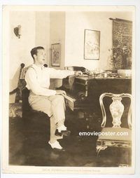 j891 DICK POWELL vintage 8x10 still '30s candid in front of piano!