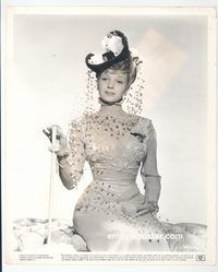j730 STRAWBERRY BLONDE #5 vintage 8x10 still '41 Rita Hayworth seated!