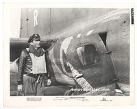j791 TWELVE O'CLOCK HIGH vintage 8x10 still '50 Gregory Peck by plane!