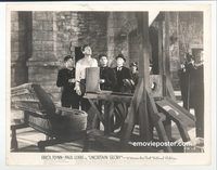 j798 UNCERTAIN GLORY vintage 8x10 still '44 Errol Flynn at guillotine!