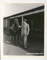 j937 RAOUL WALSH vintage 8x10 still '64 with his prize race horse!