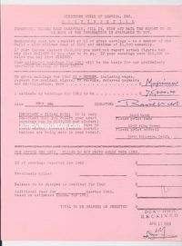 j966 RAOUL WALSH vintage signed Directors Guild contract '62