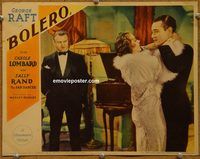 m056 BOLERO movie lobby card '34 George Raft, Carole Lombard