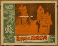m060 BRIDE OF THE MONSTER movie lobby card #2 '56 Ed Wood, Lugosi