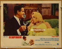 m071 CARPETBAGGERS movie lobby card #5 '64 Peppard, Carroll Baker