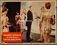 m074 CASINO ROYALE movie lobby card #6 '67 David Niven and sexy girls!