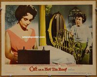 m076 CAT ON A HOT TIN ROOF movie lobby card #8 '58 sexy Liz Taylor!