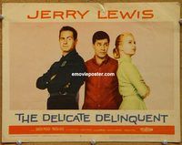 m119 DELICATE DELINQUENT movie lobby card #4 '57 Darren McGavin, Lewis