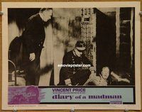 m133 DIARY OF A MADMAN movie lobby card #6 '63 Vincent Price