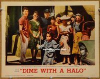 m135 DIME WITH A HALO movie lobby card #4 '63 really cute dancing kid!