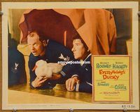 m172 EVERYTHING'S DUCKY movie lobby card '61 Rooney, Hackett