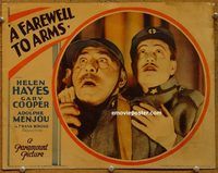 m182 FAREWELL TO ARMS movie lobby card '32 cool soldier close up!