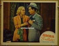 m185 FEDERAL BULLETS movie lobby card '37 Zeffie Tilbury