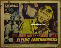 m197 FLYING LEATHERNECKS movie lobby card #4 '51 John Wayne close up!