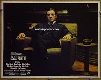 m225 GODFATHER 2 movie lobby card #8 '74 Coppola, Al Pacino portrait!