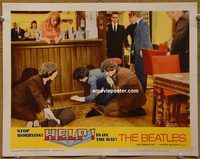 m256 HELP movie lobby card #4 '65 The Beatles, rock classic!