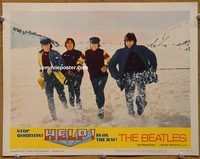 m257 HELP movie lobby card #5 '65 portrait of all four Beatles!