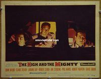 m259 HIGH & THE MIGHTY movie lobby card #3 '54 John Wayne in cockpit!