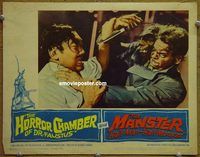 m269 HORROR CHAMBER OF DR FAUSTUS/MANSTER movie lobby card #6 '62