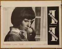 m276 I A WOMAN movie lobby card '65 Essy Persson eats a peach!