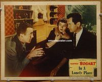 m283 IN A LONELY PLACE movie lobby card #5 '50 Bogart, Nicholas Ray