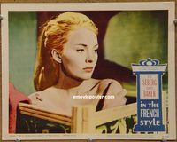 m284 IN THE FRENCH STYLE movie lobby card '63 Jean Seberg close up!