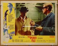 m290 IPCRESS FILE movie lobby card #3 '65 Michael Caine as a spy!