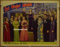 m315 LAS VEGAS NIGHTS movie lobby card '41 Tommy Dorsey and band!