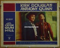 m318 LAST TRAIN FROM GUN HILL movie lobby card #3 '59 Kirk Douglas