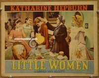 m324 LITTLE WOMEN movie lobby card '33 Katharine Hepburn