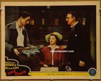 m331 LOVE CRAZY movie lobby card '41 William Powell, Myrna Loy