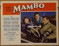 m341 MAMBO movie lobby card #3 '54 Michael Rennie, Silvana Mangano