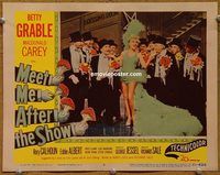 m356 MEET ME AFTER THE SHOW movie lobby card #3 '51 sexy Betty Grable!
