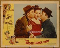 m386 NOOSE HANGS HIGH movie lobby card #7 '48 Abbott & Costello