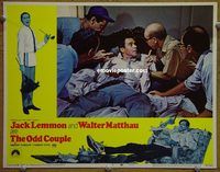 m391 ODD COUPLE movie lobby card #6 '68 Walter Matthau, Jack Lemmon