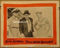 m401 OUR MISS BROOKS movie lobby card #1 '56 Eve Arden, Gale Gordon