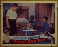m411 PECK'S BAD BOY movie lobby card R38 Jackie Cooper, Jackie Searl