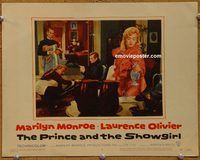 m428 PRINCE & THE SHOWGIRL movie lobby card #5 '57 Monroe w/decanter!