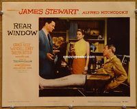 m435 REAR WINDOW movie lobby card #5 '54 Alfred Hitchcock, Stewart