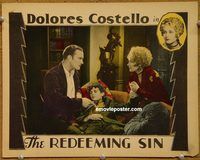 m436 REDEEMING SIN movie lobby card '29 Dolores Costello, Nagel